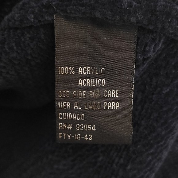 Cozy Vintage Carolyn Taylor Floral Embroidered Navy Sweater - Picture 7 of 10